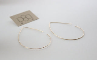 I Am Brave Hoop Earrings - Wedges And Wide Legs Boutique