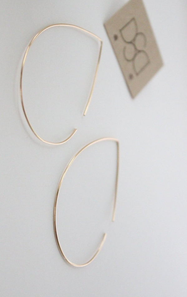 I Am Brave Hoop Earrings - Wedges And Wide Legs Boutique