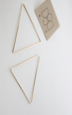 I Am Strong Minimal Hoop Earrings - Wedges And Wide Legs Boutique