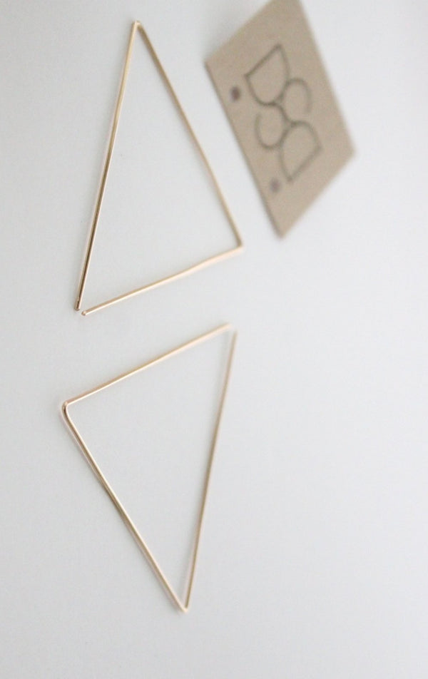 I Am Strong Minimal Hoop Earrings - Wedges And Wide Legs Boutique