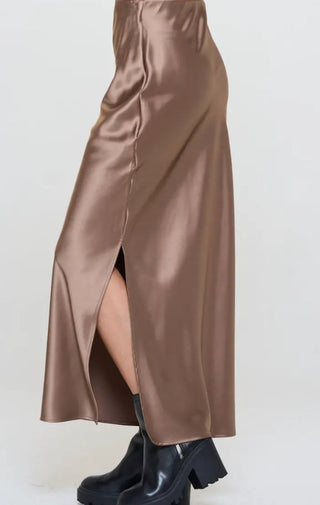 It's A Vibe Satin Maxi Skirt | Dune - Wedges And Wide Legs Boutique