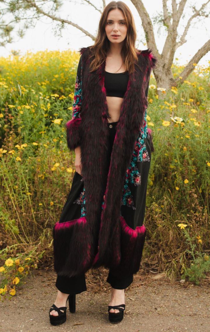 Kahlo Faux Fur Deluxe Jacket - Wedges And Wide Legs Boutique