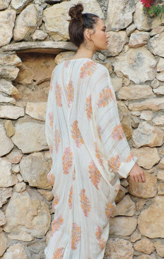 Krystal Kaftan In Orange - Wedges And Wide Legs Boutique