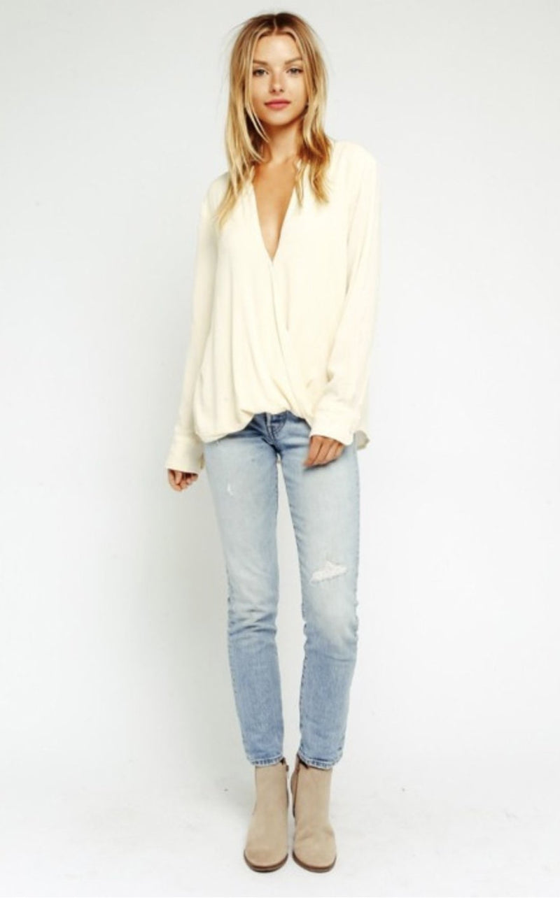Lady Love Long Sleeve Top | Two Colors Available - Wedges And Wide Legs Boutique