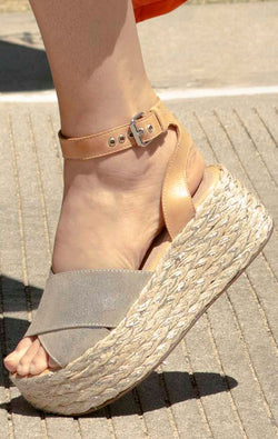 Much Publicized Wedge Sandal - Wedges And Wide Legs Boutique