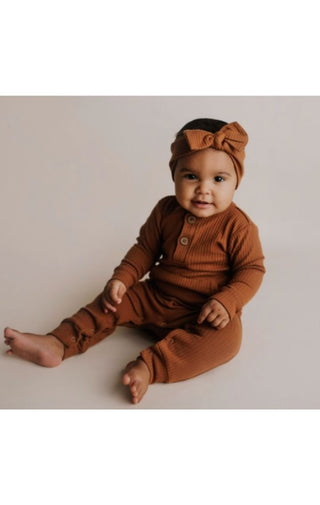 Organic Cotton Playsuit | Clay - Wedges And Wide Legs Boutique