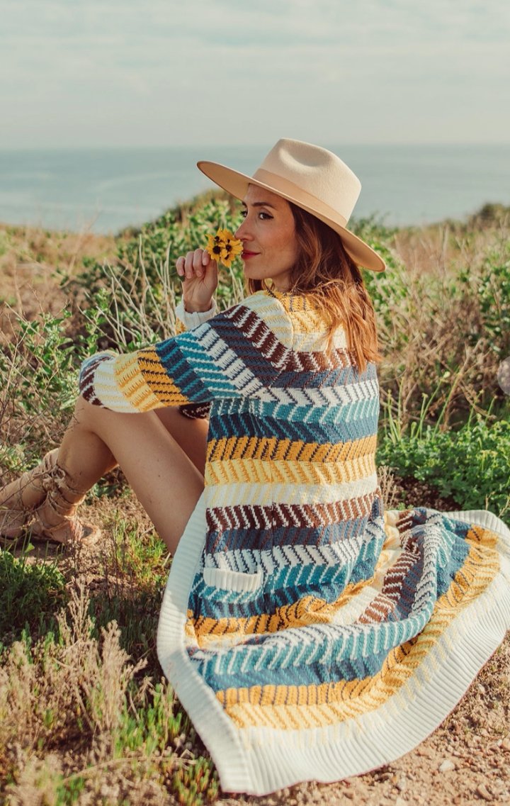 Over The Rainbow Duster Cardigan - Wedges And Wide Legs Boutique