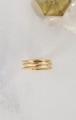 Set of 3 Stack Rings | Gold - Wedges And Wide Legs Boutique