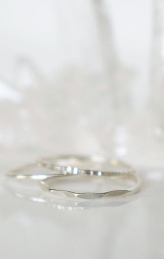 Set of 3 Stack Rings | Silver - Wedges And Wide Legs Boutique