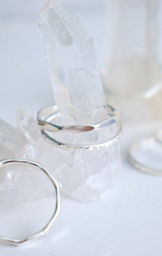 Set of 3 Stack Rings | Silver - Wedges And Wide Legs Boutique