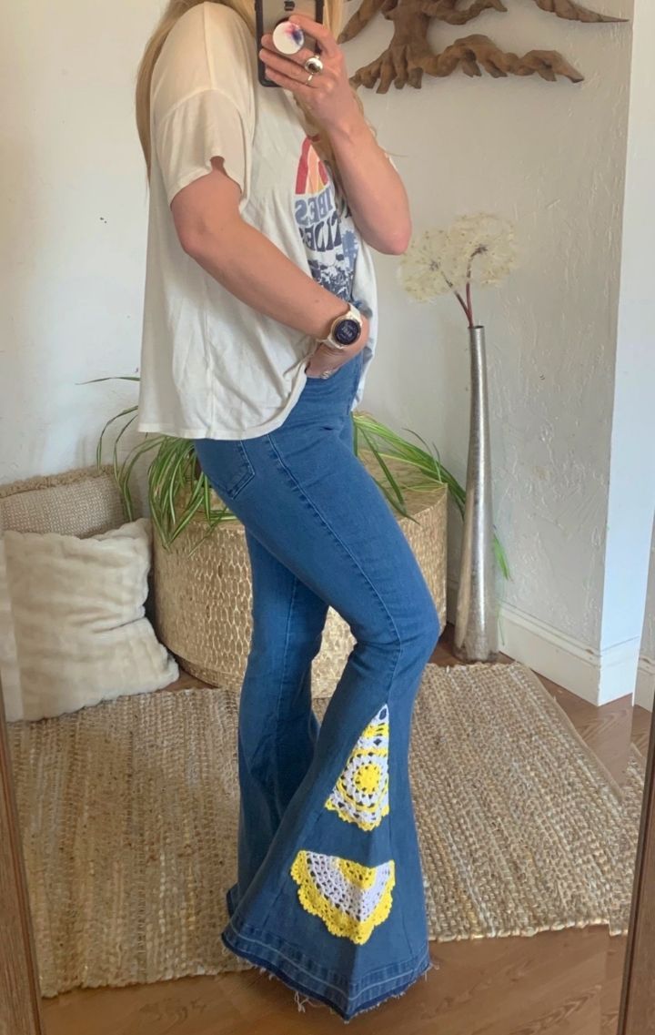 Sunshine Crochet Flares - Wedges And Wide Legs Boutique