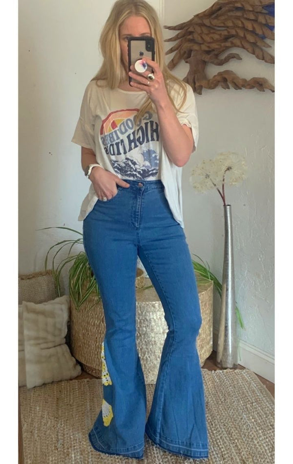 Sunshine Crochet Flares - Wedges And Wide Legs Boutique