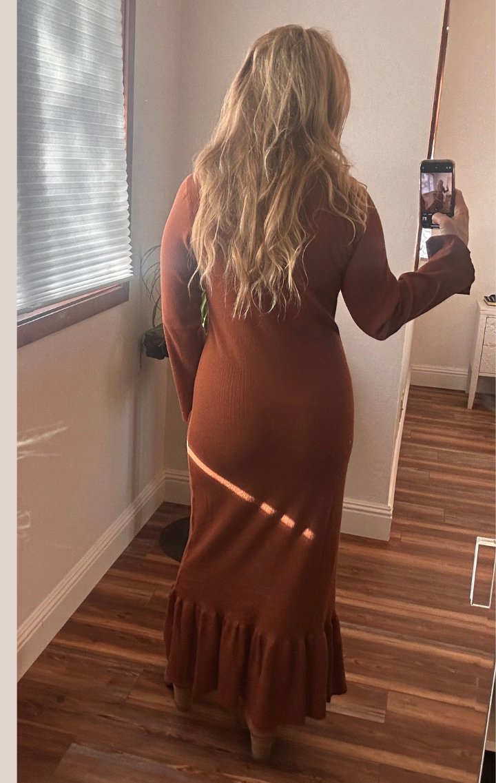 The Cinnamon Sweater Maxi Dress Large The Cinnamon Sweater Maxi Dress Large