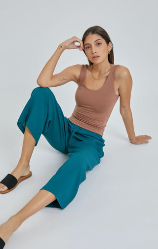 The Double Lined "IT" Tank Top | Black - Wedges And Wide Legs Boutique