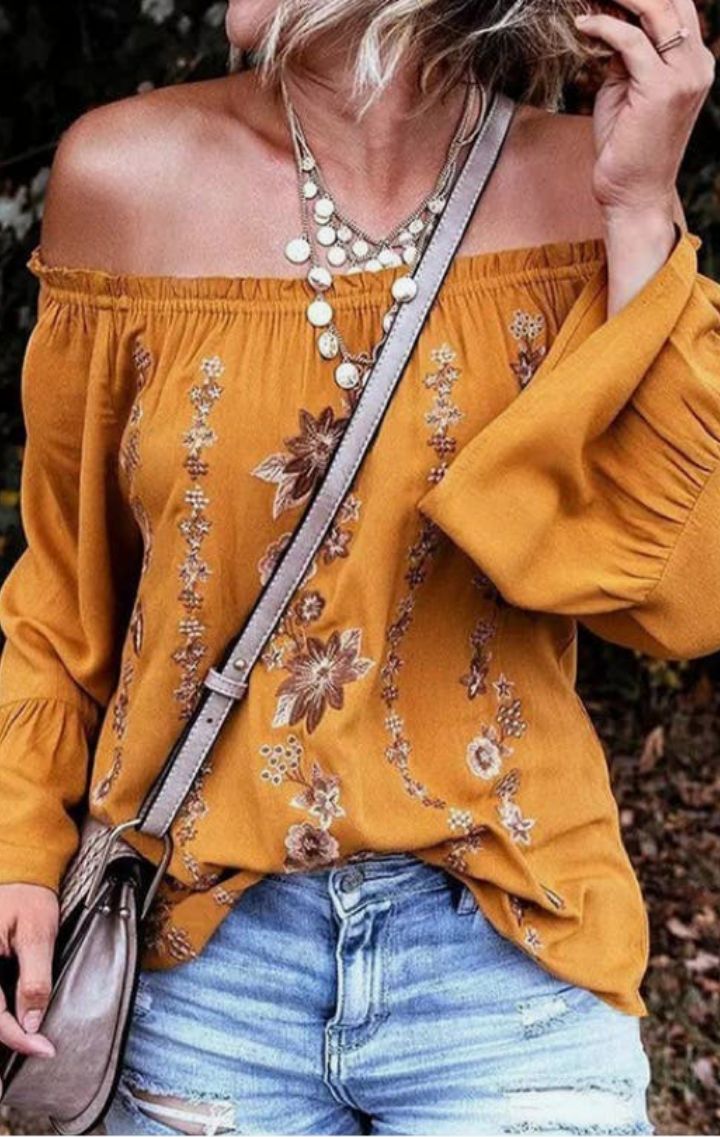 The Floral Off The Shoulder Top - Wedges And Wide Legs Boutique