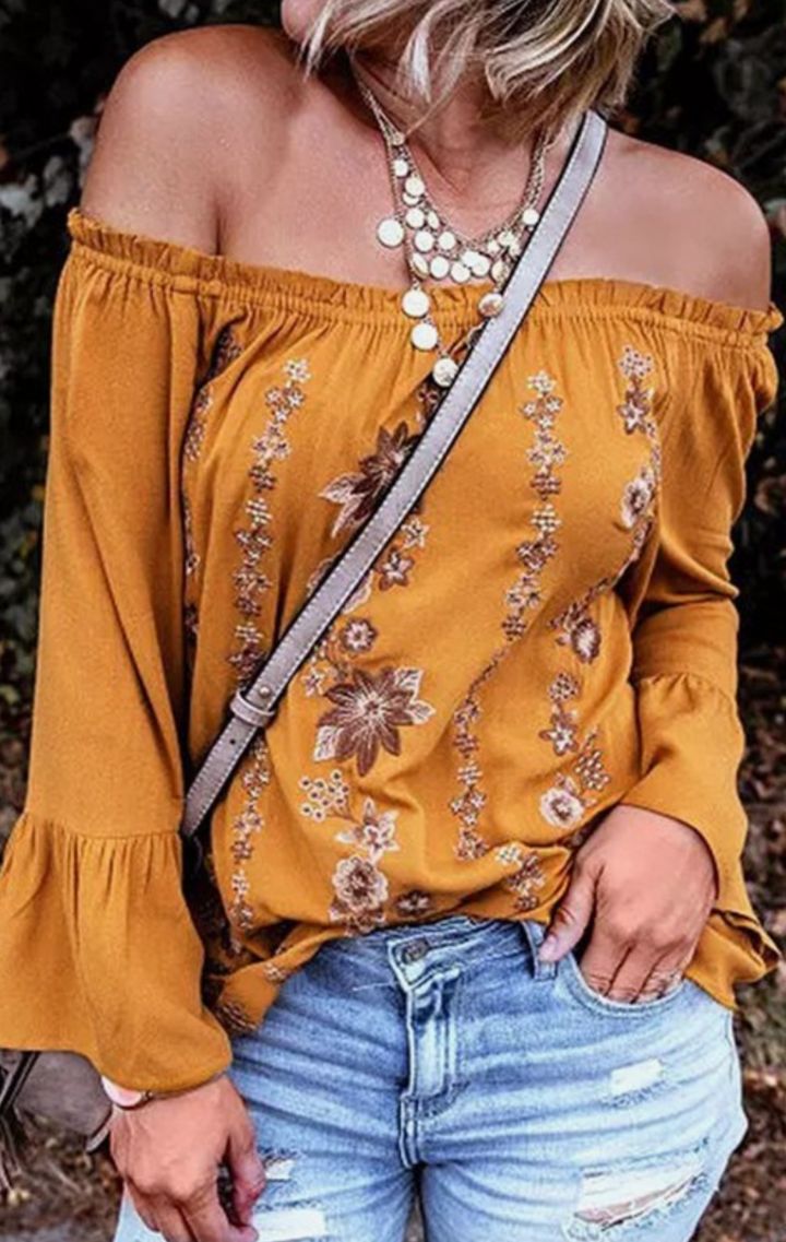 The Floral Off The Shoulder Top - Wedges And Wide Legs Boutique