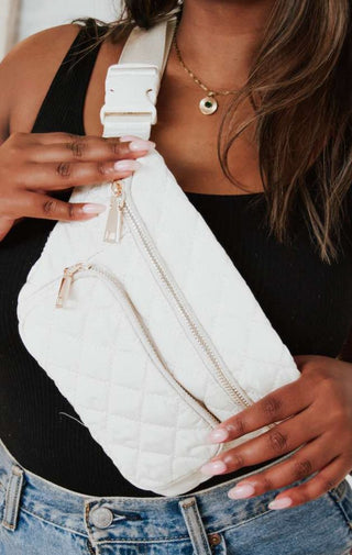 The Quilted Sling | Cream - Wedges And Wide Legs Boutique
