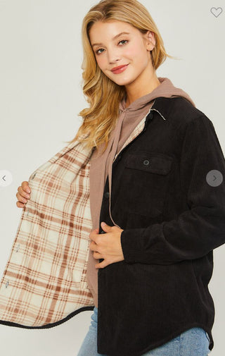 The Reversible Shacket | Black - Wedges And Wide Legs Boutique