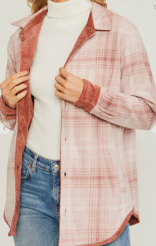 The Reversible Shacket | Rust - Wedges And Wide Legs Boutique