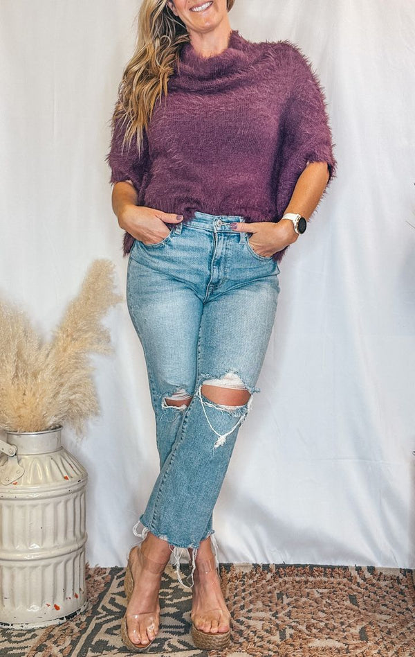 The Sugar Plum Sweater - Wedges And Wide Legs Boutique