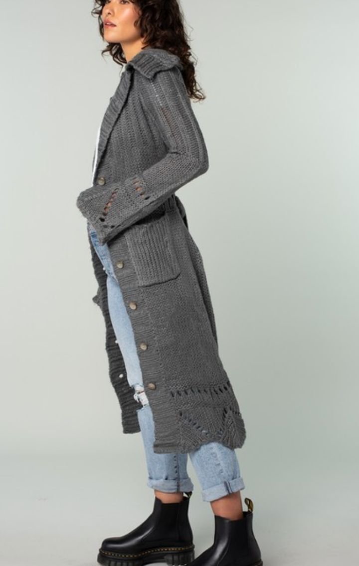 The Vintage Vibe Maxi Cardigan - Wedges And Wide Legs Boutique