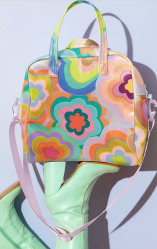 Trippy Drippy Floral Bag - Wedges And Wide Legs Boutique